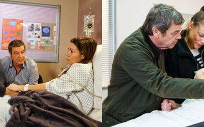 Medical props for Corrie Carla kidney transplant storyline