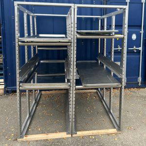 Mortuary Body Fridge Racks with rollers
